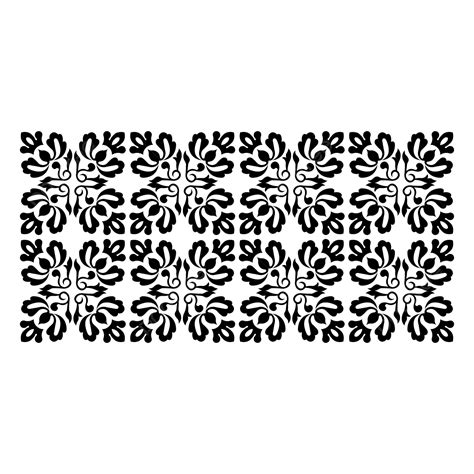 Vektor Motif Batik Indonesia Hitam Vektor dan PNG .